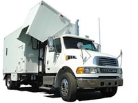 You can watch as our secure mobile shredding truck shreds your documents in Little Rock